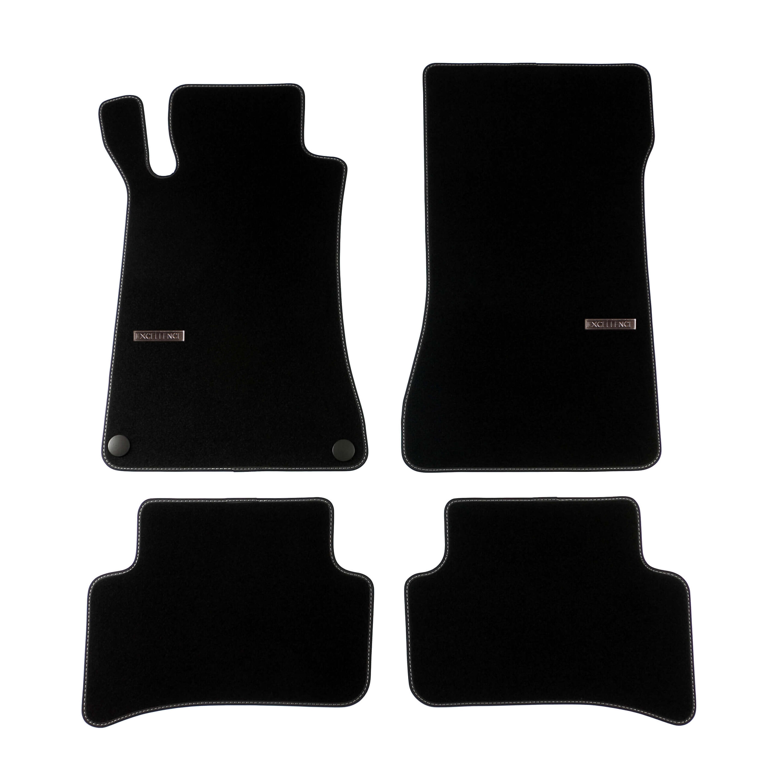 Mercedes-Benz C-Klasa W203 2000-2007 welurowe dywaniki Premium 3 dywaniki exelence do Mercedes-Benz C-Klasa W203 2000-2007